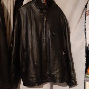 Leather mens jacket 2 xl
